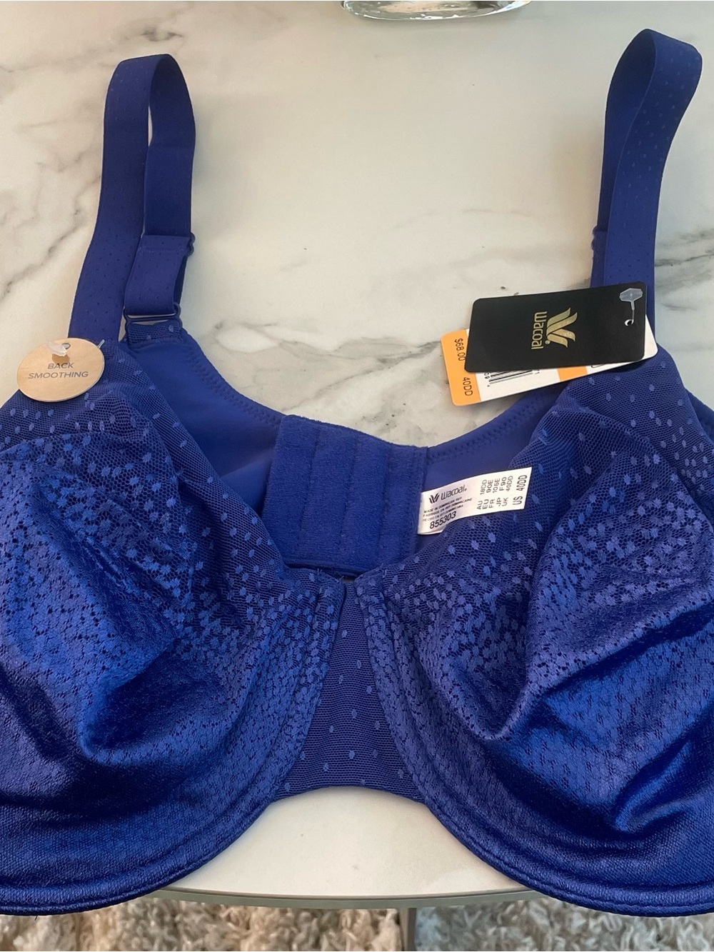 Wacoal Royal Blue Lace Bra (40DD)